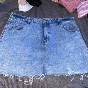 jean skirt size 18